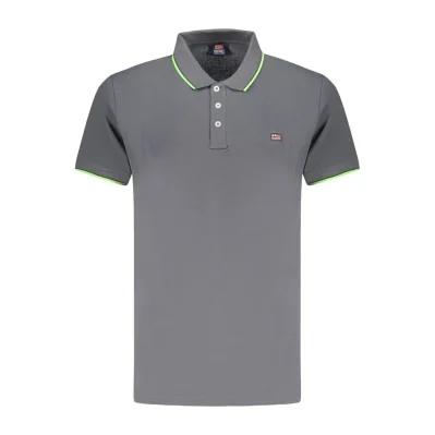 Gray Cotton Polo Shirt