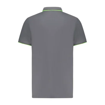 Gray Cotton Polo Shirt