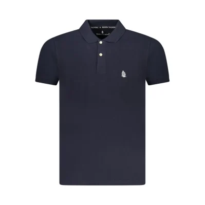 Blue Cotton Polo Shirt