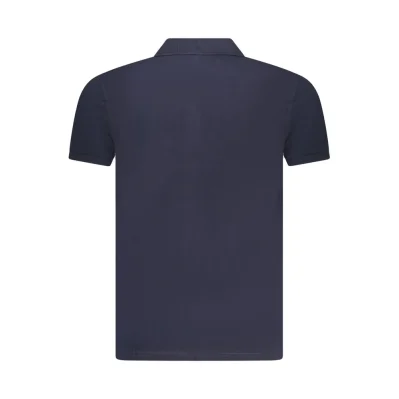 Blue Cotton Polo Shirt