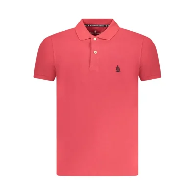 Red Cotton Polo Shirt