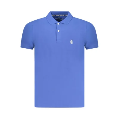 Blue Cotton Polo Shirt