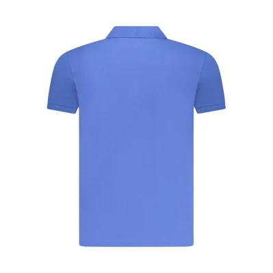 Blue Cotton Polo Shirt