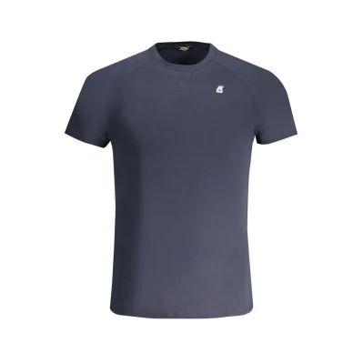 Blue Cotton Men T-Shirt