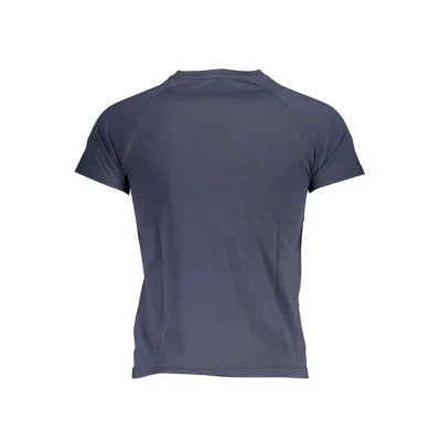 Blue Cotton Men T-Shirt