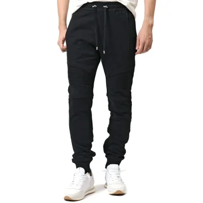 Black Cotton Jeans & Pant