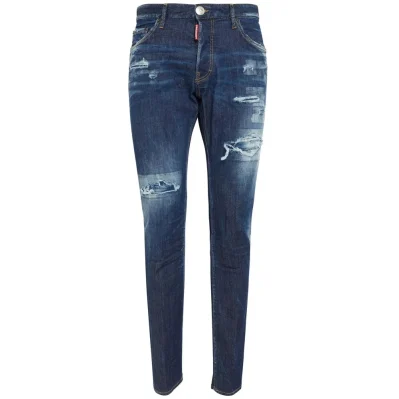 Blue Cotton Jeans & Pant