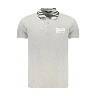 Gray Cotton Polo Shirt