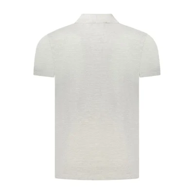 Gray Cotton Polo Shirt