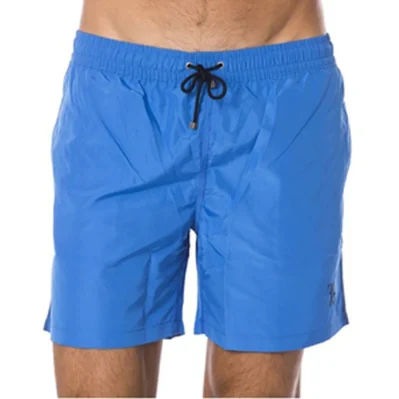 Blue Polyester Men's Swimsuit