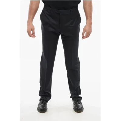 Virgin Wool LEADER Pants with Flush Pockets