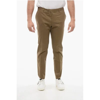 Straight-Fit Cotton Pants
