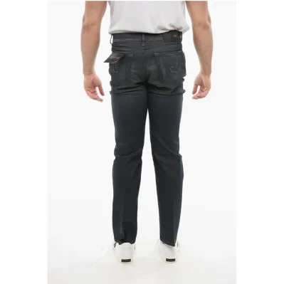 ID Stone-washed Straight-Fit Jeans