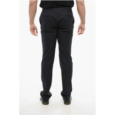 Virign Wool Pants with Welt Pockets