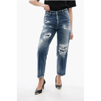 Distressed Boston Fit Denims 18cm
