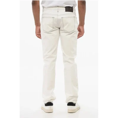 ID Straight-leg Denims with Contrasting Stitching