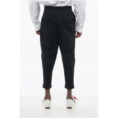 Single-pleated Carrot Fit Chinos Pants