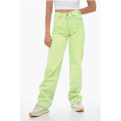 Coated Denim Mom Fit Denims 22cm