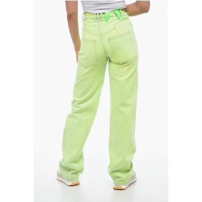 Coated Denim Mom Fit Denims 22cm