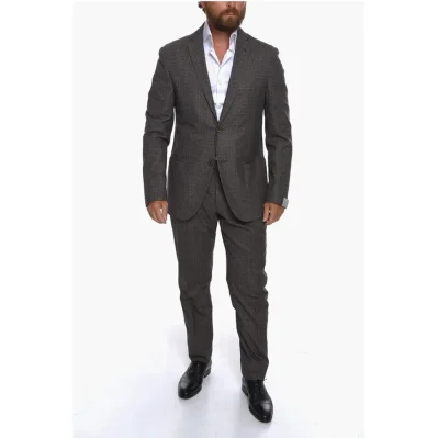 District Check GATE Virgin Wool Blend Suit