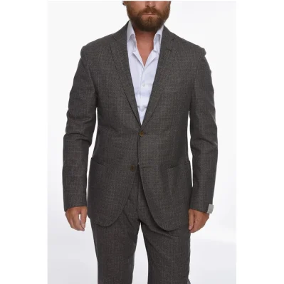 District Check GATE Virgin Wool Blend Suit