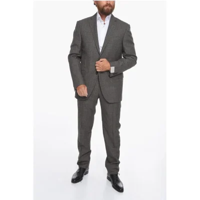 District Check ACADEMY Virgin Wool Suit