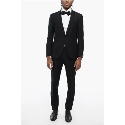 Virgin Wool CERIM.ACADEMY Shawl Lapel 1-Button Suit
