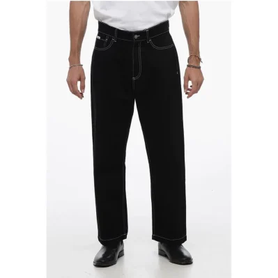 Twill 5 Pockets Pants with Visible Stiching