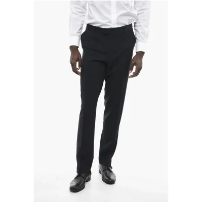 Straight Fit Virgin Wool Pants
