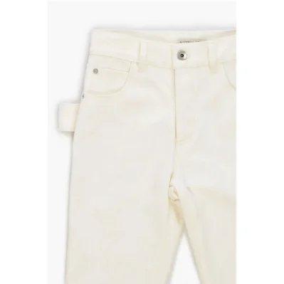 5 Pocket Plain Colour Denim Pants