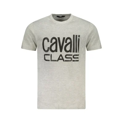 Gray Cotton Men T-Shirt