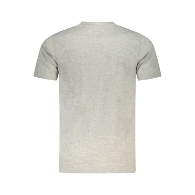 Gray Cotton Men T-Shirt