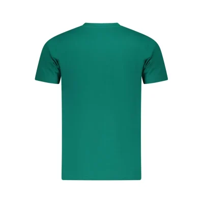 Green Cotton Men T-Shirt
