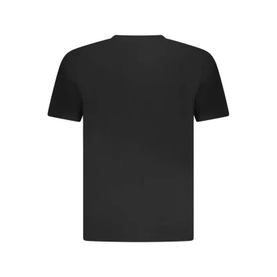 Black Cotton Men T-Shirt