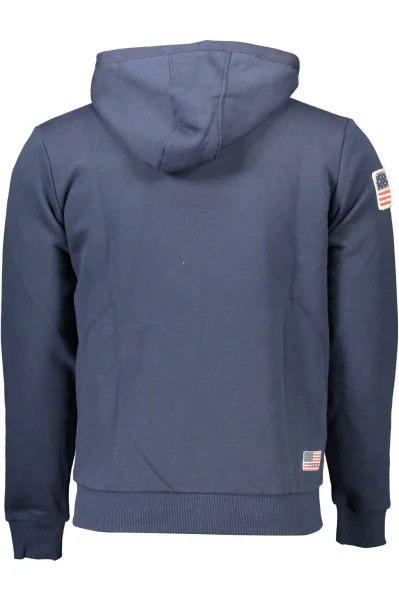 Blue Cotton Men Sweater