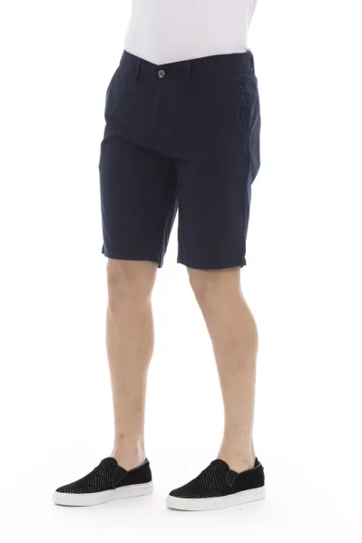 Blue Cotton Men's Bermuda Short