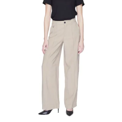 Beige Viscose Pant