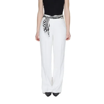 White Polyester Pant