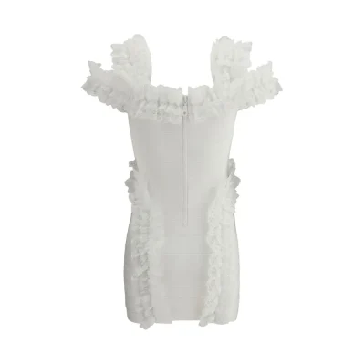 Knit Ruffle mini Dress