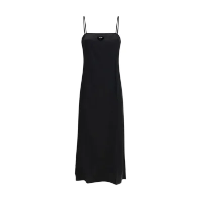 Long silk slip Dress