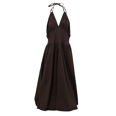Brown Cotton Long