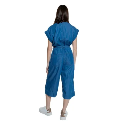 Blue Cotton Jumpsuit