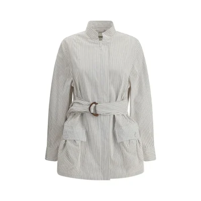 Striped Shirt Jacket