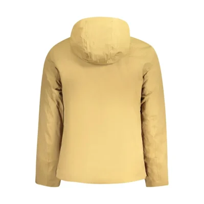 Brown Polyester Men Jacket