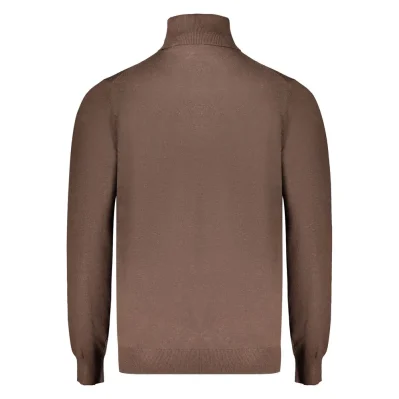 Brown Polyester Sweater