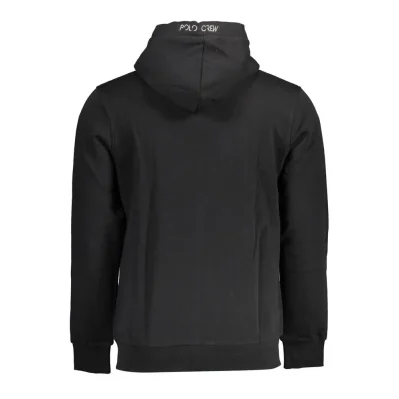 Black Cotton Men Sweater