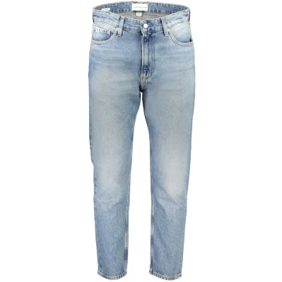Light Blue Cotton Men Jeans