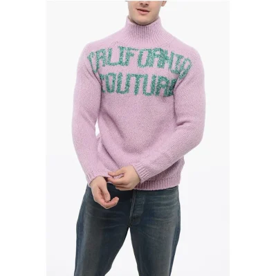 DIOR X ERL Turtleneck Pullover with Lurex Embroidery