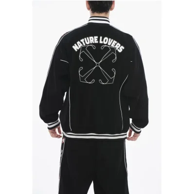 Terry NATLOVER VARSITY Track Sweatshirt with Tape Detail