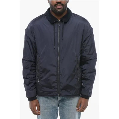 EMPORIO Reversible Windbreaker with Sherpa Lining